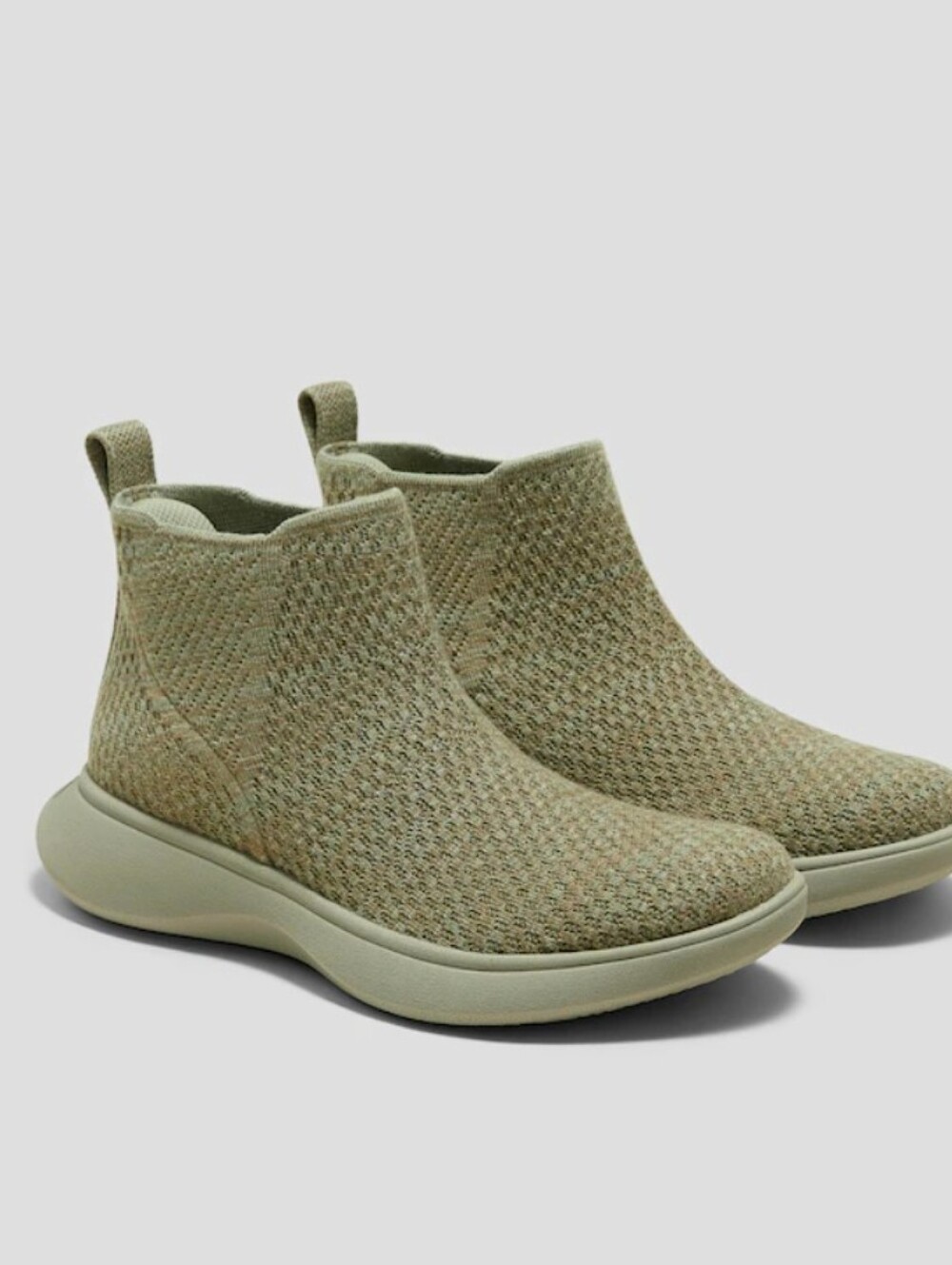 VIVAIA Round-Toe Slip-On Sneaker Boots Urban Boots Size 40 US 9.0 in Tan